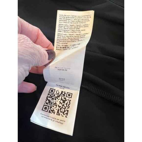 MAX MARA black JERSEY STEPPA MIDI TEE DRESS Size US 12 - Picture 14 of 14